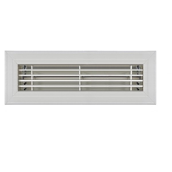 2 X 14 Classic Floor Register - Satin Anodized
